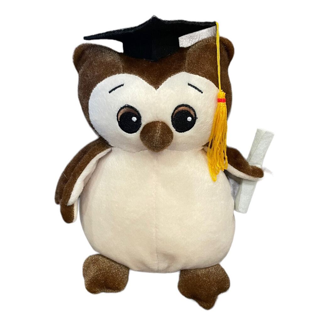 Graduate Owl Plush Graduation Gift Stuffed Animal High School College